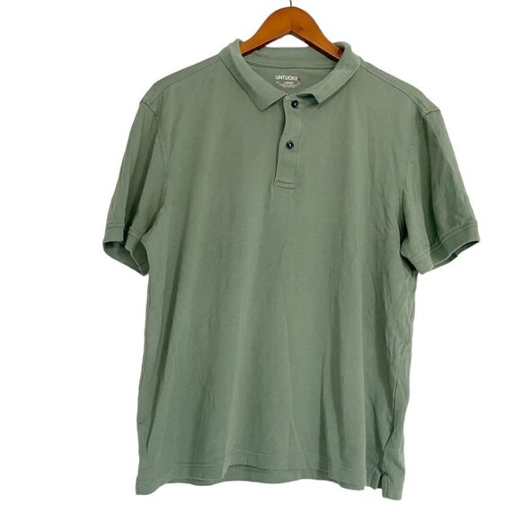 UNTUCKit Large Short Sleeve Polo Green - Picture 1 of 6